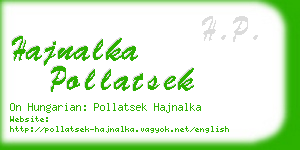 hajnalka pollatsek business card